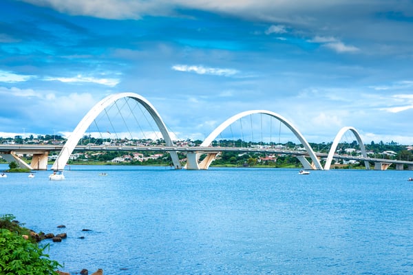 JK Bridge in Brasilia, Brazil